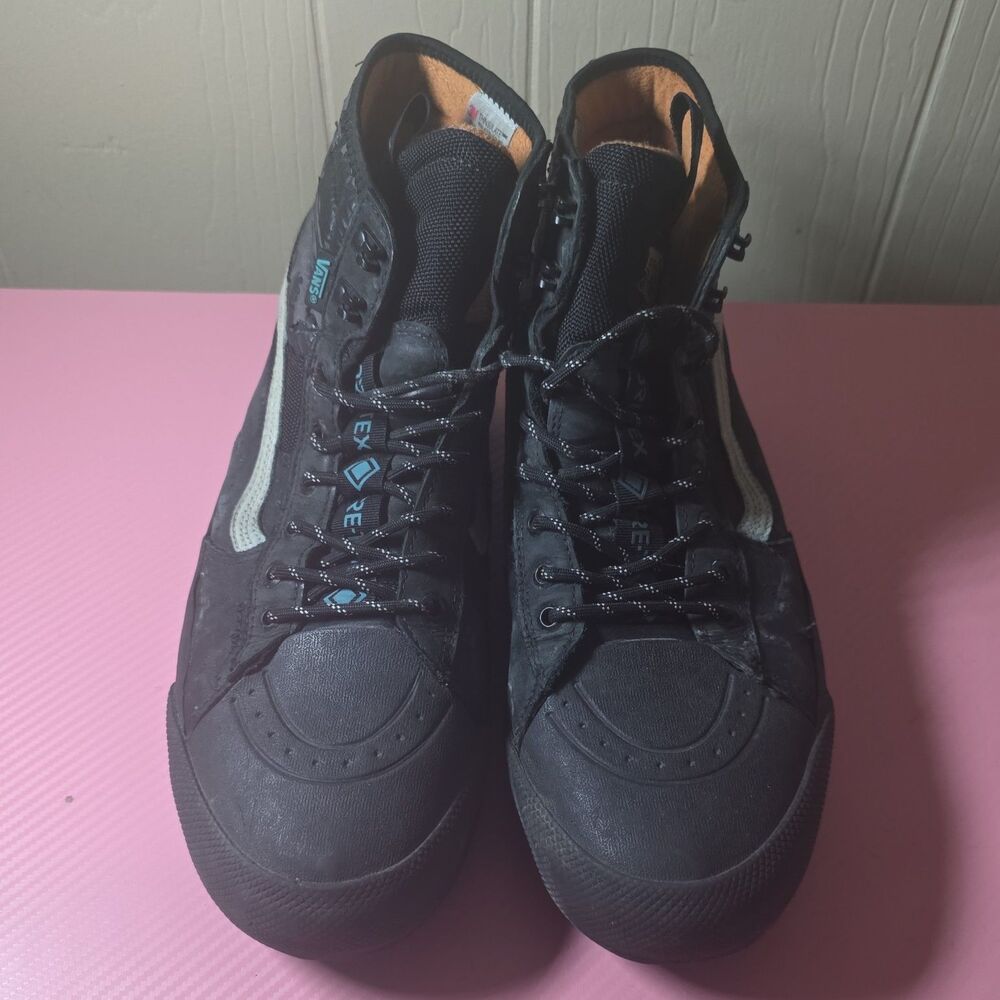 Vans MTE Men’s Waterproof High Top Sneaker Black Camo Lace-Up US 12